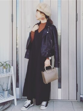 「リングハンドル」｜musainaeriさん（レディース・153cm）の冬コーディネート