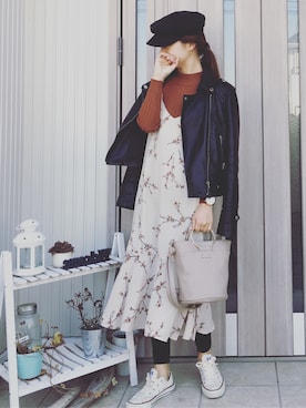 「キャミソールワンピース」｜musainaeriさん（レディース・153cm）の春コーディネート