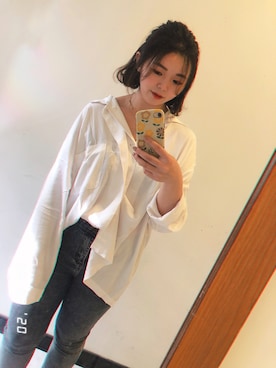「STARMIMI（スターミミ）のアイテム」を使った、szuyuさん（レディース・157cm）の秋コーディネート