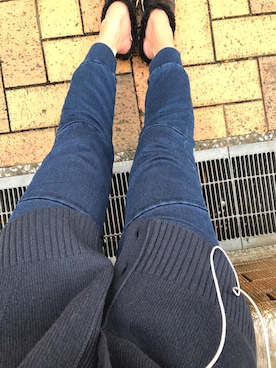 「アパレルスタッフ」｜「アイテム（スリッポン）」を使った、rieさん（レディース・163cm）の秋コーディネート