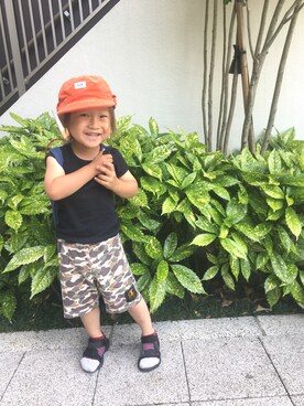 RI⌒✶⋆⠒̫⃝さん(キッズ・100cm)の夏コーディネート