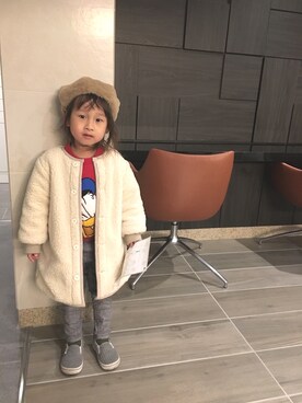 RI⌒✶⋆⠒̫⃝さん（キッズ・100cm）の冬コーディネート