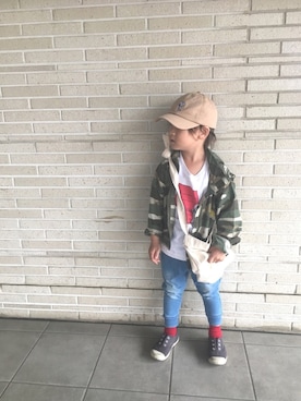 RI⌒✶⋆⠒̫⃝さん（キッズ・100cm）の春コーディネート