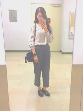 「Boisson Chocolat（ボワソンショコラ）のアイテム」を使った、카호さん（レディース・168cm）の春コーディネート