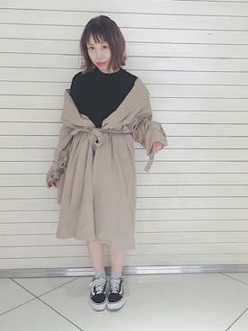 「秋コート」｜JURIさん（レディース・150cm）の秋コーディネート