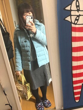 「SPERGA（スペルガ）のアイテム（シューズ）」を使った、まみさんさん（レディース・164cm）の冬コーディネート