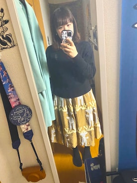 「haco!（ハコ）のアイテム（ブーツ）」を使った、まみさんさん（レディース・164cm）の冬コーディネート
