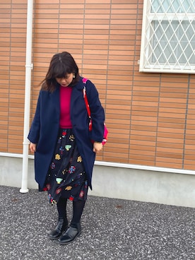 「haco!（ハコ）のアイテム（ブーツ）」を使った、まみさんさん（レディース・164cm）の冬コーディネート
