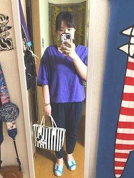 「CABANE de ZUCCa（カバンドズッカ）のアイテム」を使った、まみさんさん（レディース・164cm）の夏コーディネート