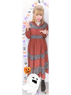 「オシャレパッソ」｜「アイテム（ワンピース/ドレス）」を使った、ぬぅさん（レディース・155cm）の秋コーディネート