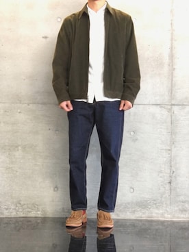 「URBAN RESEARCH（アーバンリサーチ）のアイテム（ローファー）」を使った、いしかわさん（メンズ・173cm）の秋コーディネート