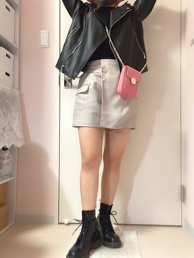 「jouetie（ジュエティ）のアイテム（セットアップ）」を使った、Jasmineさん（レディース・149cm）の春コーディネート
