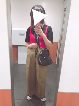 「Rodeo Crowns（ロデオクラウンズ）のアイテム（ハンチング/ベレー帽）」を使った、あご。さん（レディース・164cm）の秋コーディネート