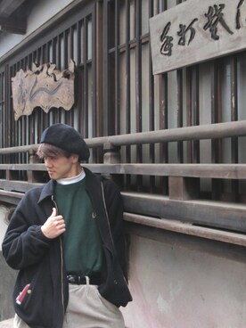 「TOMMY（トミー）のアイテム（スウェット）」を使った、まさてぃんさん（メンズ・175cm）の春コーディネート