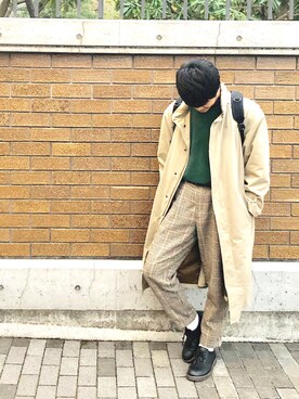 「TOMMY（トミー）のアイテム（スウェット）」を使った、まさてぃんさん（メンズ・175cm）の春コーディネート