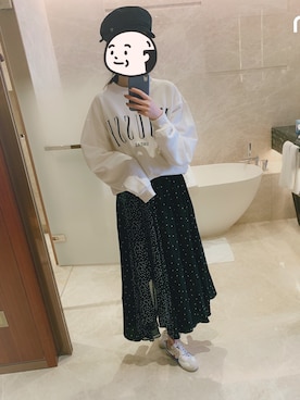 「MOUSSY（マウジー）のアイテム（キャスケット）」を使った、gomaさん（レディース・172cm）の冬コーディネート