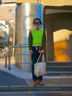 「Yves Saint Laurent（イヴサンローラン）のアイテム（スウェット）」を使った、gekochanさん（レディース・162cm）の秋コーディネート
