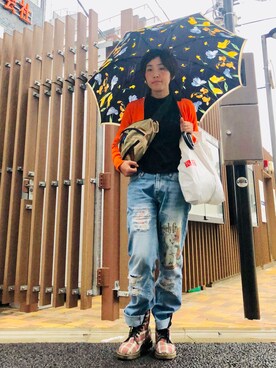 「present（プレゼント）のアイテム（パンツ）」を使った、gekochanさん（レディース・162cm）の秋コーディネート