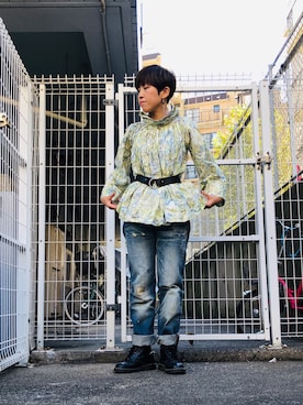「クセが強い」｜gekochanさん（レディース・162cm）の秋コーディネート