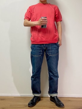 スウェットを使った 古着コーデ のメンズ人気ファッションコーディネート 髪型 ショートヘアー Wear