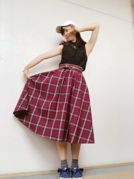 「OLD NAVY（オールドネイビー）のアイテム（帽子）」を使った、strawberryさん（レディース・160cm）の秋コーディネート