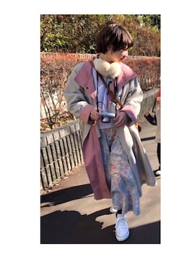 「2018マイベストコーデ」｜「アイテム（トレンチコート）」を使った、Yuki さん（レディース・150cm）の冬コーディネート