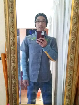 「AlexanderLeeChang（アレキサンダーリーチャン）のアイテム（シャツ/ブラウス）」を使った、voltさん（メンズ・170cm）の春コーディネート