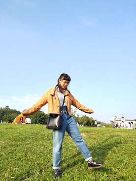 「アイテム（ブルゾン）」を使った、BaoBaoさん（レディース・158cm・10代）の秋コーディネート