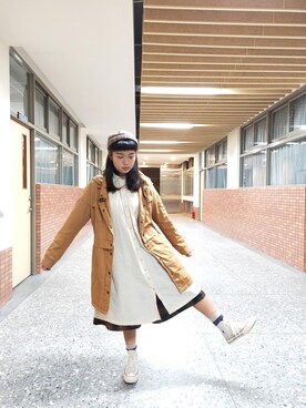 「Gozo（ゴソ）のアイテム（ジャケット/アウター）」を使った、BaoBaoさん（レディース・158cm）の秋コーディネート