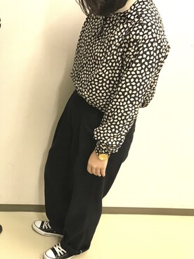 「CONVERSE（コンバース）のconverse（コンバース） ALL STAR OX（オールスターOX）（スニーカー）」を使った、３９さん（レディース・160cm）の冬コーディネート