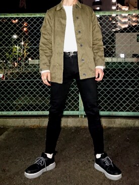 「Onitsuka Tiger × ANDREA POMPILIO（オニツカタイガーアンドレアポンピリオ）のアイテム（シューズ）」を使った、tarkarnorさん（メンズ・171cm）の春コーディネート