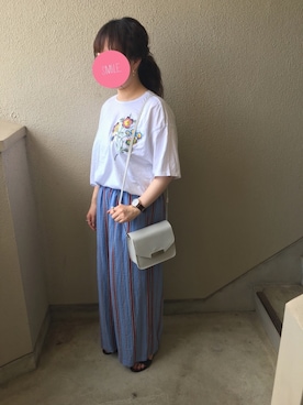「ムック本」｜「アイテム（アナログ腕時計）」を使った、mIhOさん（レディース・150cm）の夏コーディネート