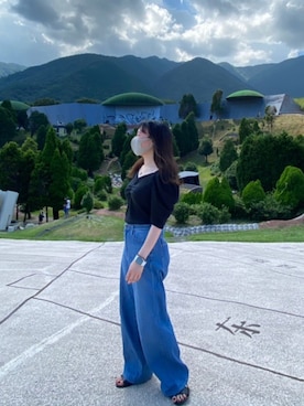 「アイテム（サンダル）」を使った、mIhOさん（レディース・150cm・30代）の秋コーディネート