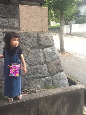 「ブルー」｜「アイテム（オールインワン・サロペット）」を使った、neoさん（キッズ・80cm）の夏コーディネート