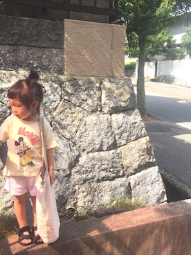 「Caffe（カフェ）のアイテム」を使った、neoさん（キッズ・80cm）の夏コーディネート