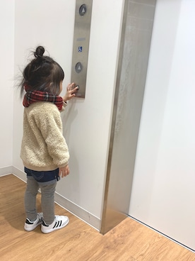 「BUDDY Lee（バディーリー）のアイテム（トップス）」を使った、neoさん（キッズ・80cm）の秋コーディネート