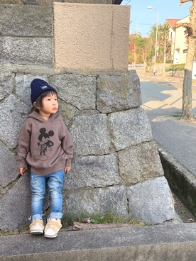 「アイラブCONVERSE」｜neoさん（キッズ・90cm）の冬コーディネート