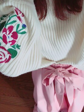 「SpRay PREMIUM（スプレイプレミアム）のアイテム（ニット/セーター）」を使った、いおむしさん（レディース・150cm）の冬コーディネート