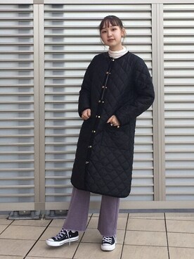 「traditionalweatherwear」｜「アイテム（その他アウター）」を使った、FREDY&GLOSTER stylingさん（レディース・160cm）の秋コーディネート