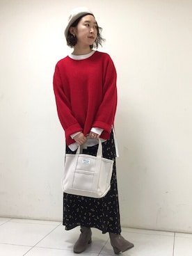 「orcival」｜「アイテム（ハンチング/ベレー帽）」を使った、FREDY&GLOSTER stylingさん（レディース・154cm）の秋コーディネート