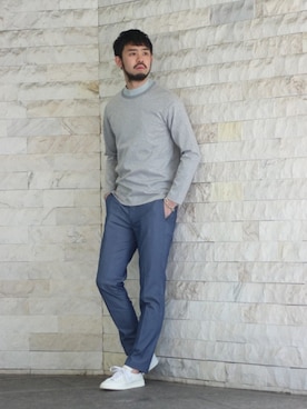 「WRAPINKNOT（ラッピンノット）のアイテム」を使った、TERAさん（メンズ・183cm）の冬コーディネート