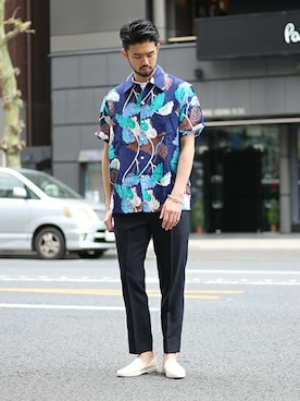 「Rivieras（リビエラ）のアイテム」を使った、TERAさん（メンズ・183cm）の春コーディネート