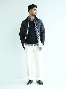 「Traditional Weatherwear」｜「アイテム（その他アウター）」を使った、TERAさん（メンズ・183cm）の秋コーディネート