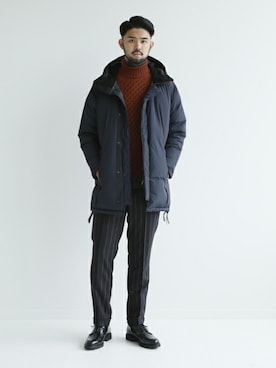 「DRUMOHR（ドルモア）のアイテム」を使った、TERAさん（メンズ・183cm）の秋コーディネート