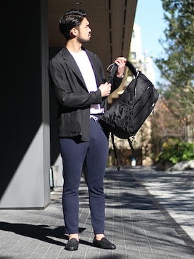 「MILLET（ミレー）のアイテム」を使った、TERAさん（メンズ・183cm）の冬コーディネート