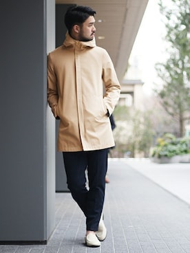 「クロップドパンツ」｜「アイテム（その他アウター）」を使った、TERAさん（メンズ・183cm）の冬コーディネート