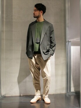 「AURALEE」｜TERAさん（メンズ・183cm）の秋コーディネート