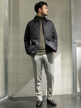 「Traditional Weatherwear」｜「アイテム（その他アウター）」を使った、TERAさん（メンズ・183cm）の冬コーディネート