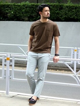 「SEIKO（セイコー）のアイテム」を使った、TERAさん（メンズ・183cm）の夏コーディネート