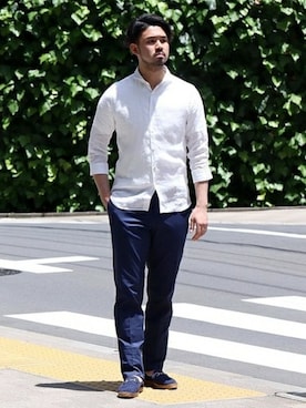 「GAIMO（ガイモ）のアイテム」を使った、TERAさん（メンズ・183cm）の夏コーディネート